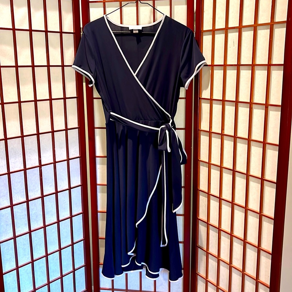 Calvin Klein faux wrap dress size 10